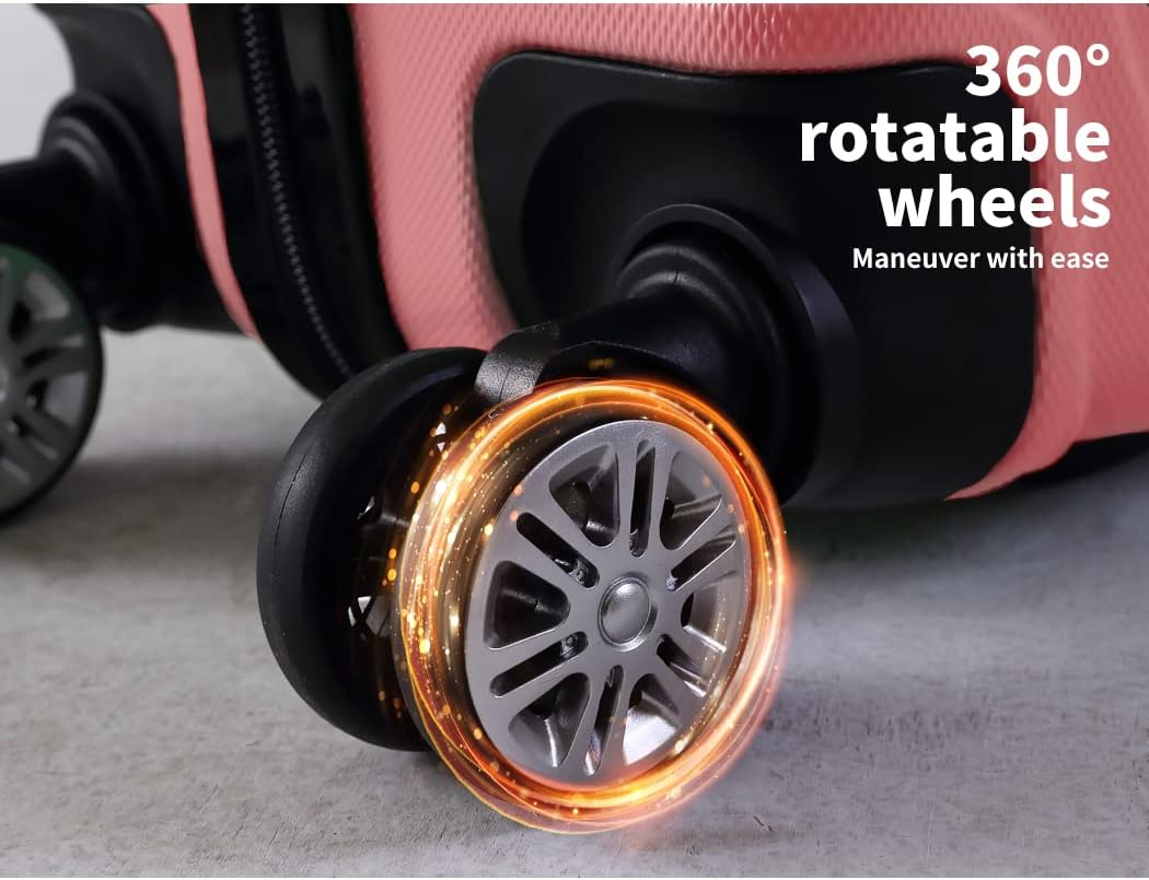 Valigia da cabina rigida da 20" con lucchetto e ruote girevoli – Rosemont