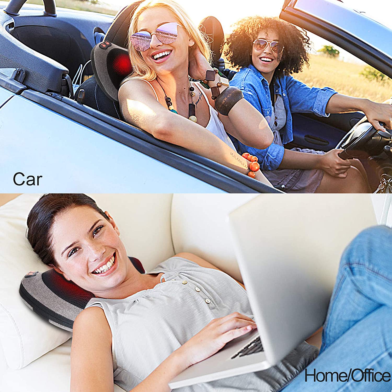 Cuscino Massaggiante Ergonomico – Con Magnetoterapia e Velocità Regolabile per il Massimo Relax