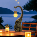 Lampada a Elefante in Rame Alimentata da Sole