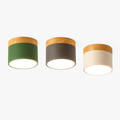 Spot moderno LED em madeira e metal colorido Allan