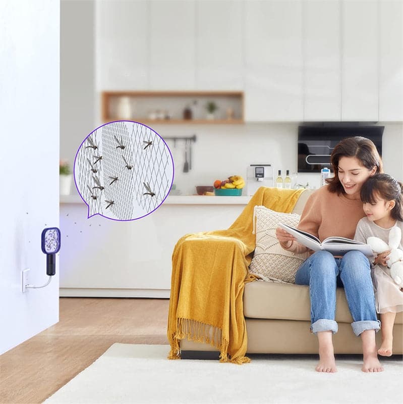 Lampada Killer Zanzare EliteGuard | Zapper per Insetti Alimentato da USB con Funzioni di Sicurezza