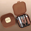 Set de manucure portable 7 pièces avec coupe-ongles