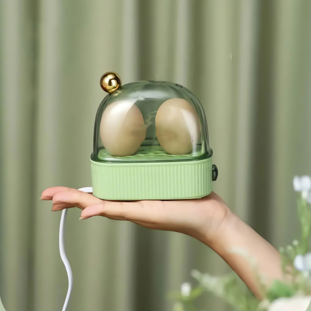 Cuocitore Elettrico per Uova - Colazione Veloce e Bella | Design Compatto