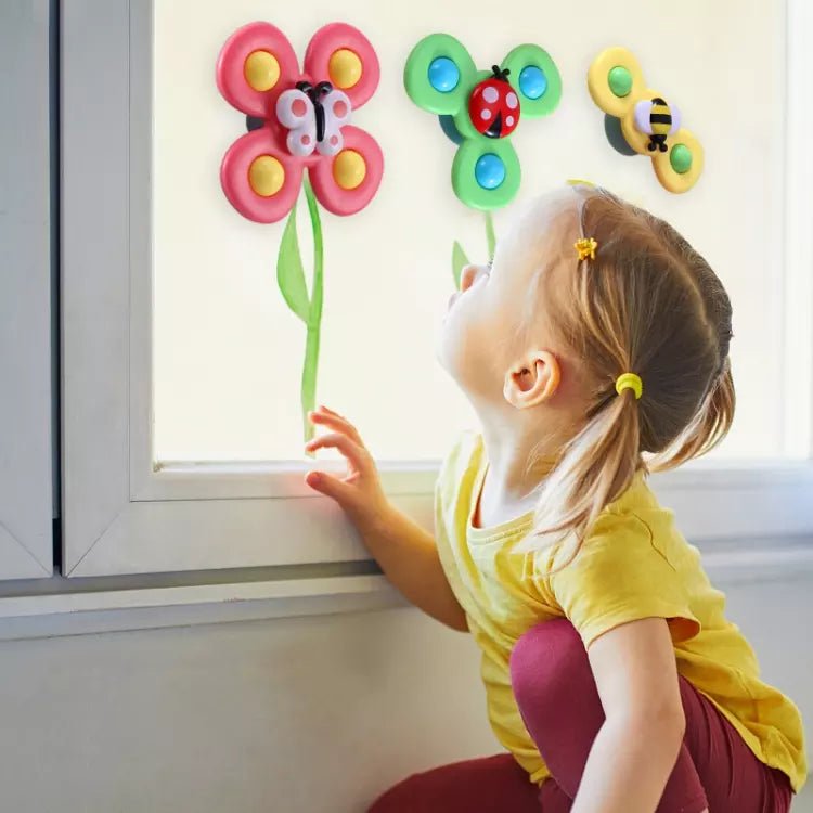 Set di Gioco con Spinner a Ventosa di 3 - SpinFun