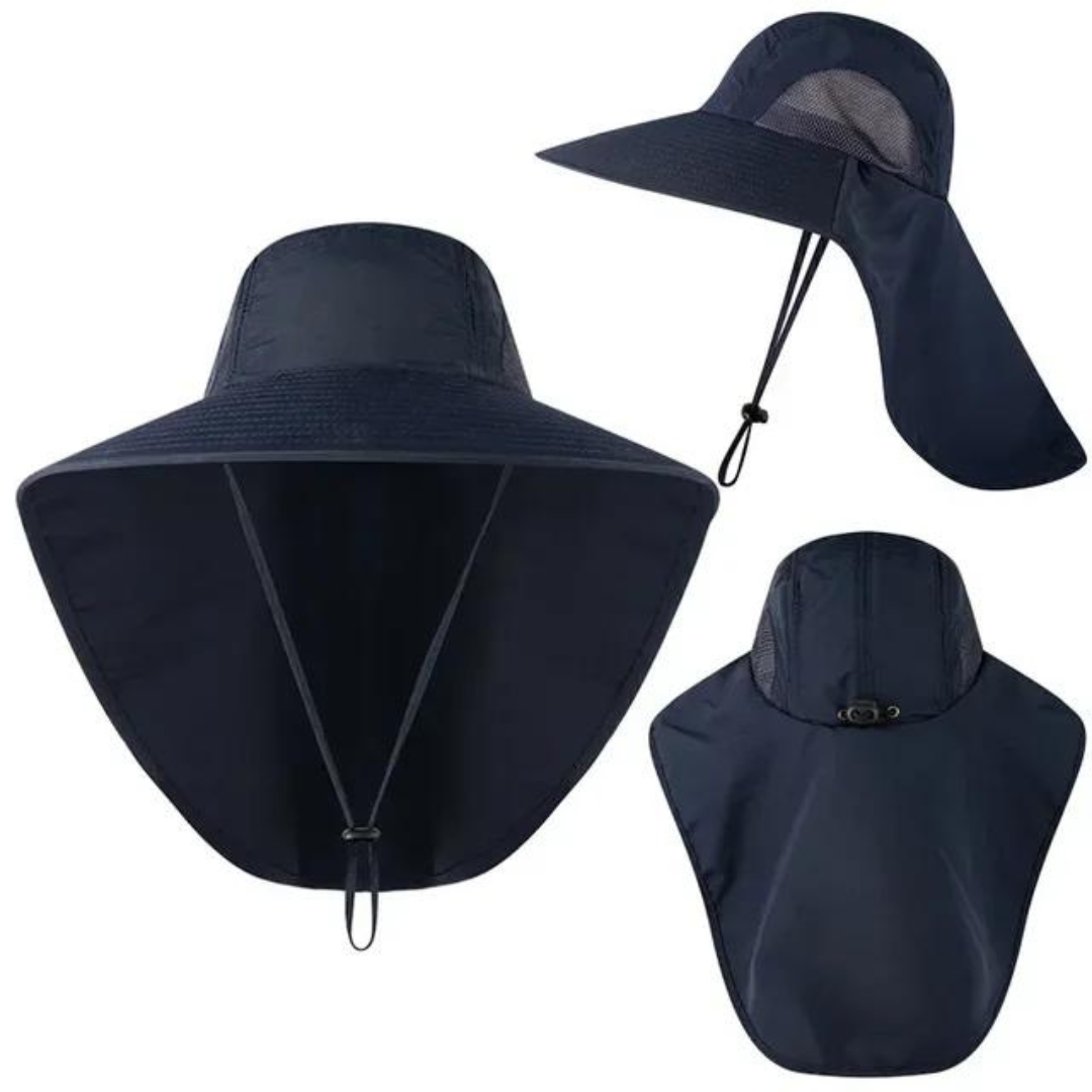 Cappello da Sole con Protezione UV per Donne con Rete e Corda – Freja
