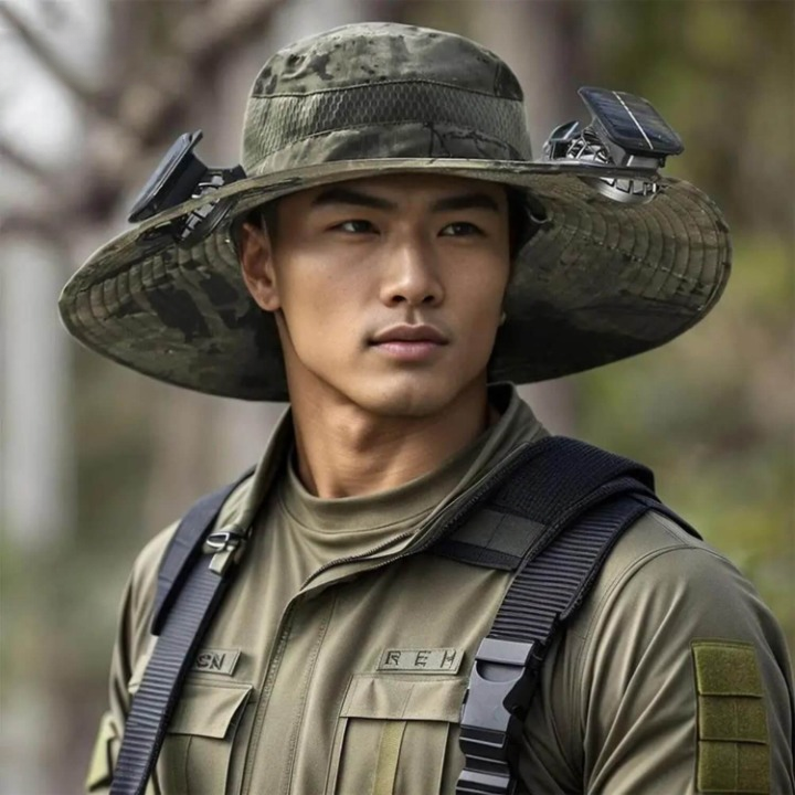 Cappello Energico Solare con Ventola e Protezione UV - SolarCool™ VentiHat