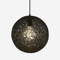 Suspension sphère en papier Wicker