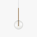 Design de la suspension avec sphère en verre suspendue Dixie