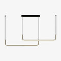 Candeeiro suspenso de design moderno LED em alumínio, estilo Hang