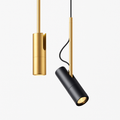 Design de la suspension orientable et tige dorée