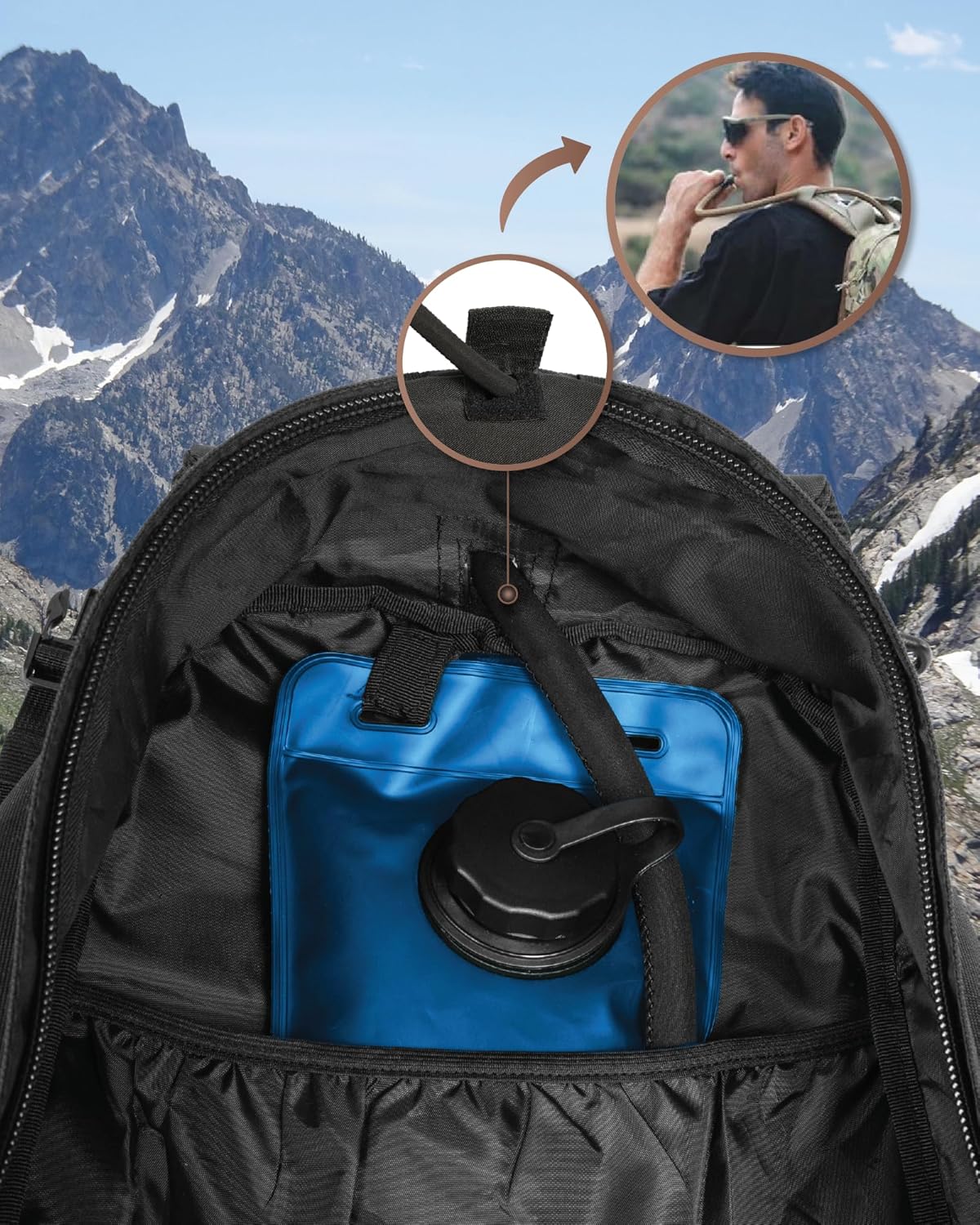 Zaino Tattico Outdoor da 35L con Sistema Molle e Scomparto per Laptop