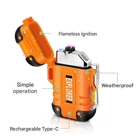 Accendino tempestoso impermeabile e antivento - SurvivalFlame