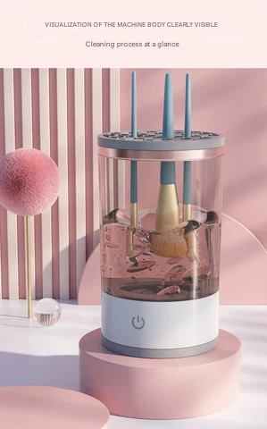 Pulitore Automatico per Pennelli da Trucco – Brusha