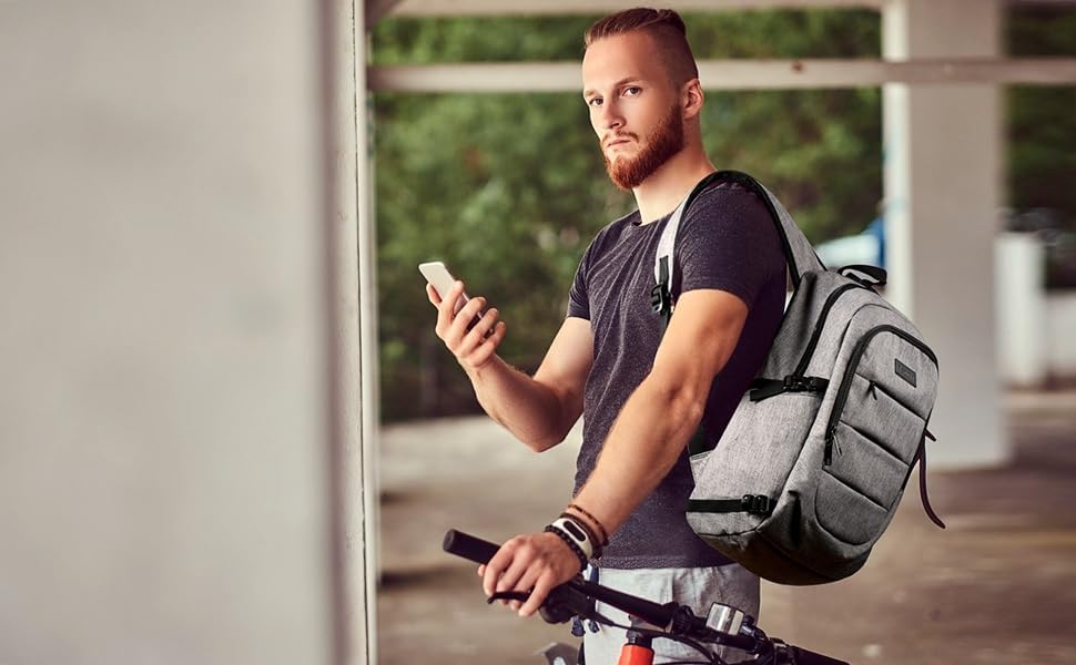 Zaino Extra Large Antifurto per Laptop e Viaggi con Porta USB – 30–50L