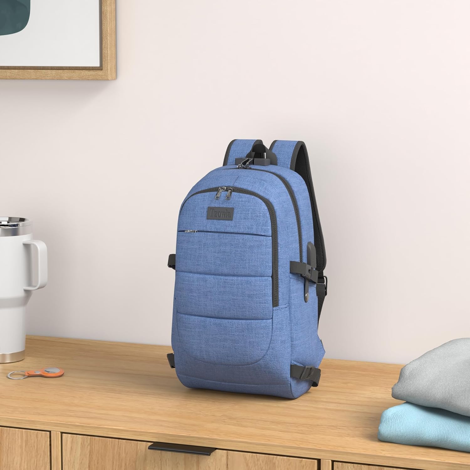 Zaino Extra Large Antifurto per Laptop e Viaggi con Porta USB – 30–50L