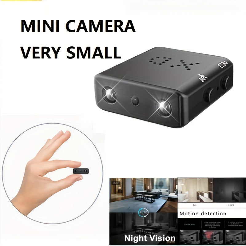 Mini Telecamera Ultra-Compatta Full HD - Visione Notturna & Rilevamento del Movimento