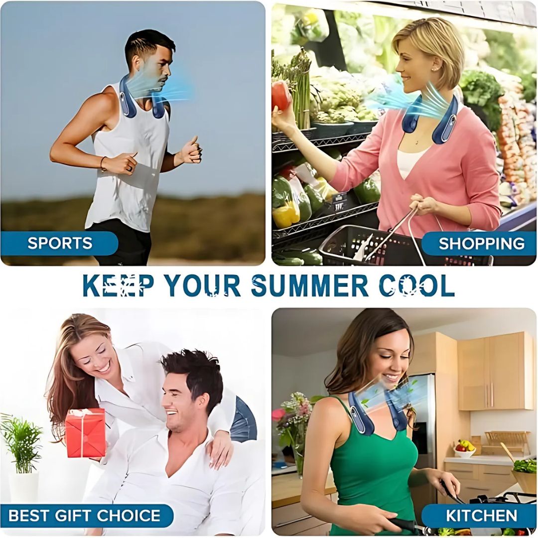 Froza – Ventilatore Digitale per Collo con Raffreddamento a 360°