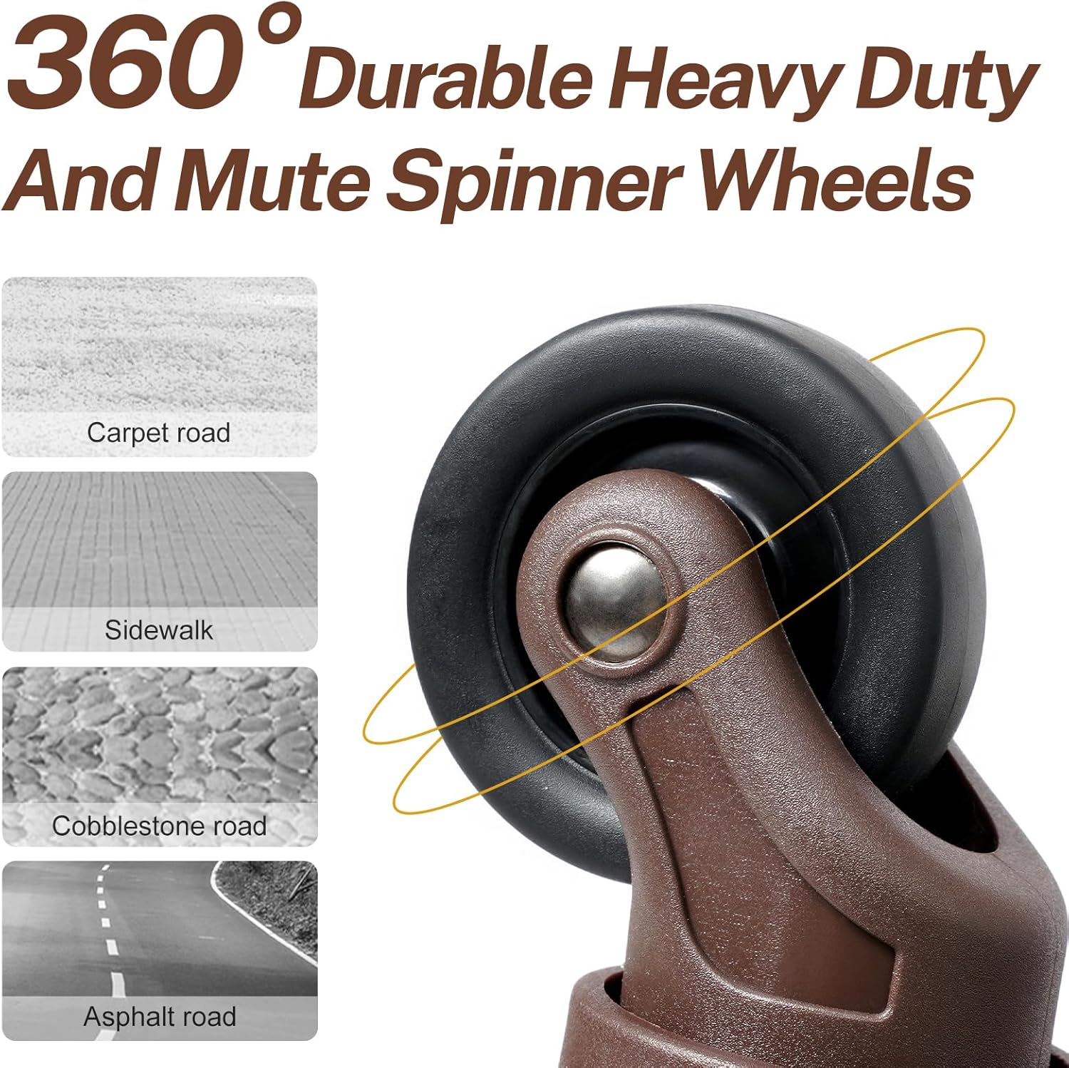 Set di Valigie Ispirato al Vintage in 2 Pezzi con Ruote Girevoli e Copertura Protettiva