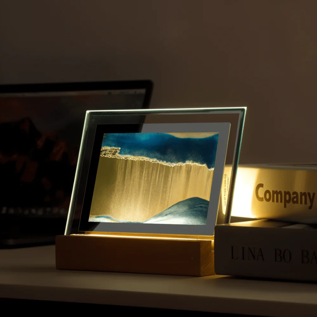 Lampada Notturna in Sabbia 3D | Scenari di Sabbia Che Cambiano