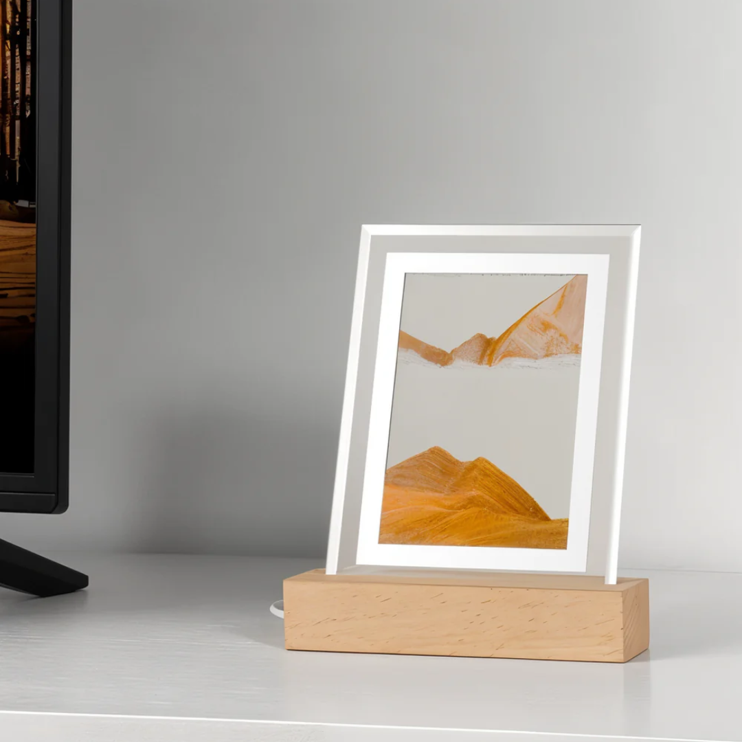 Lampada Notturna in Sabbia 3D | Scenari di Sabbia Che Cambiano