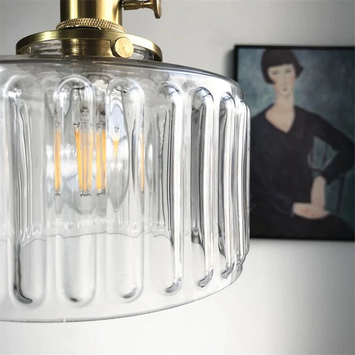 Ottilia Elegantie Lampada a Sospensione - Vetro Vintage Regolabile Chic