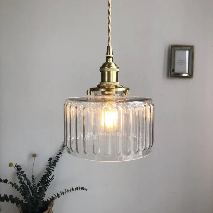 Ottilia Elegantie Lampada a Sospensione - Vetro Vintage Regolabile Chic