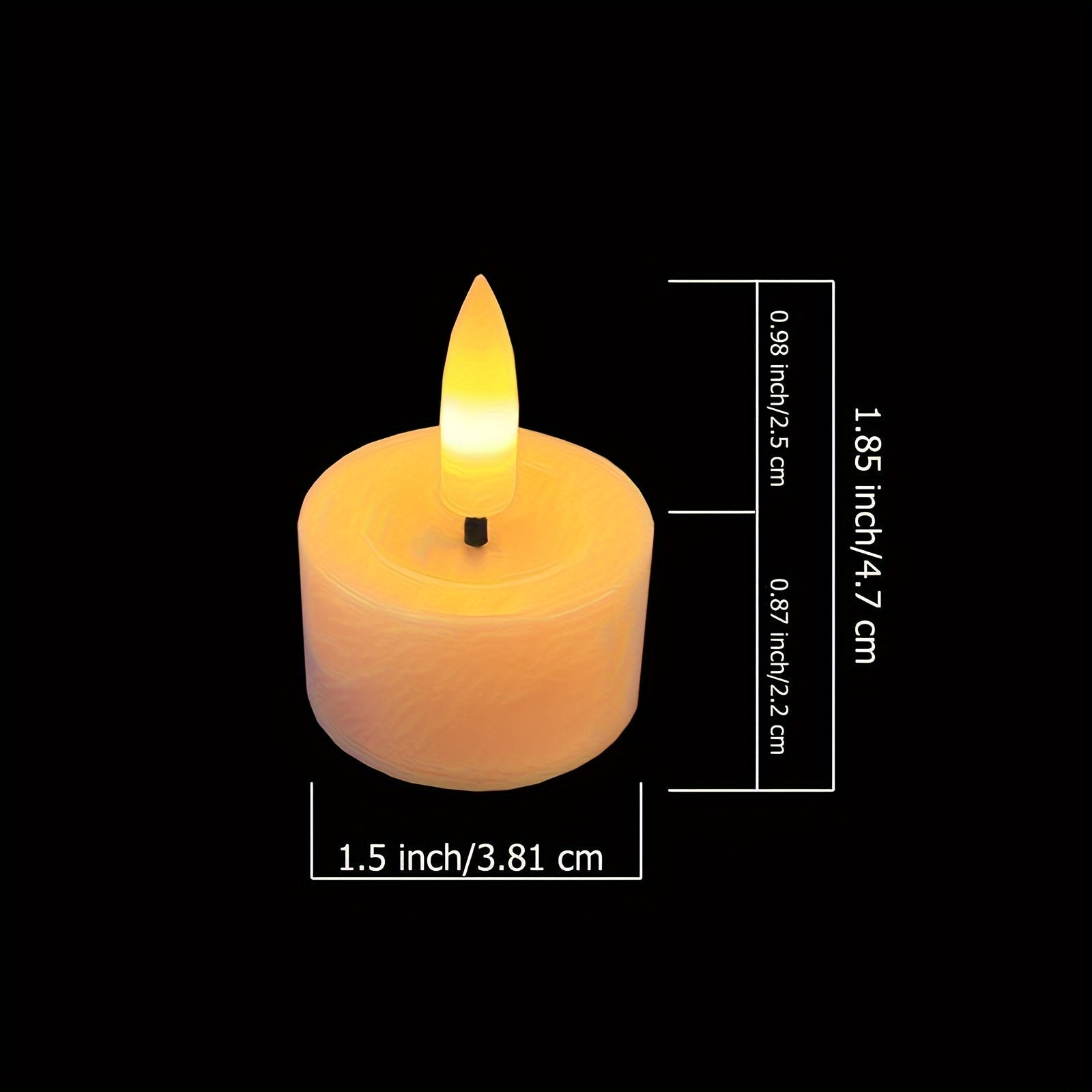 Set di Candele Senza Fiamma - Telecomando & Timer Dimmerabile