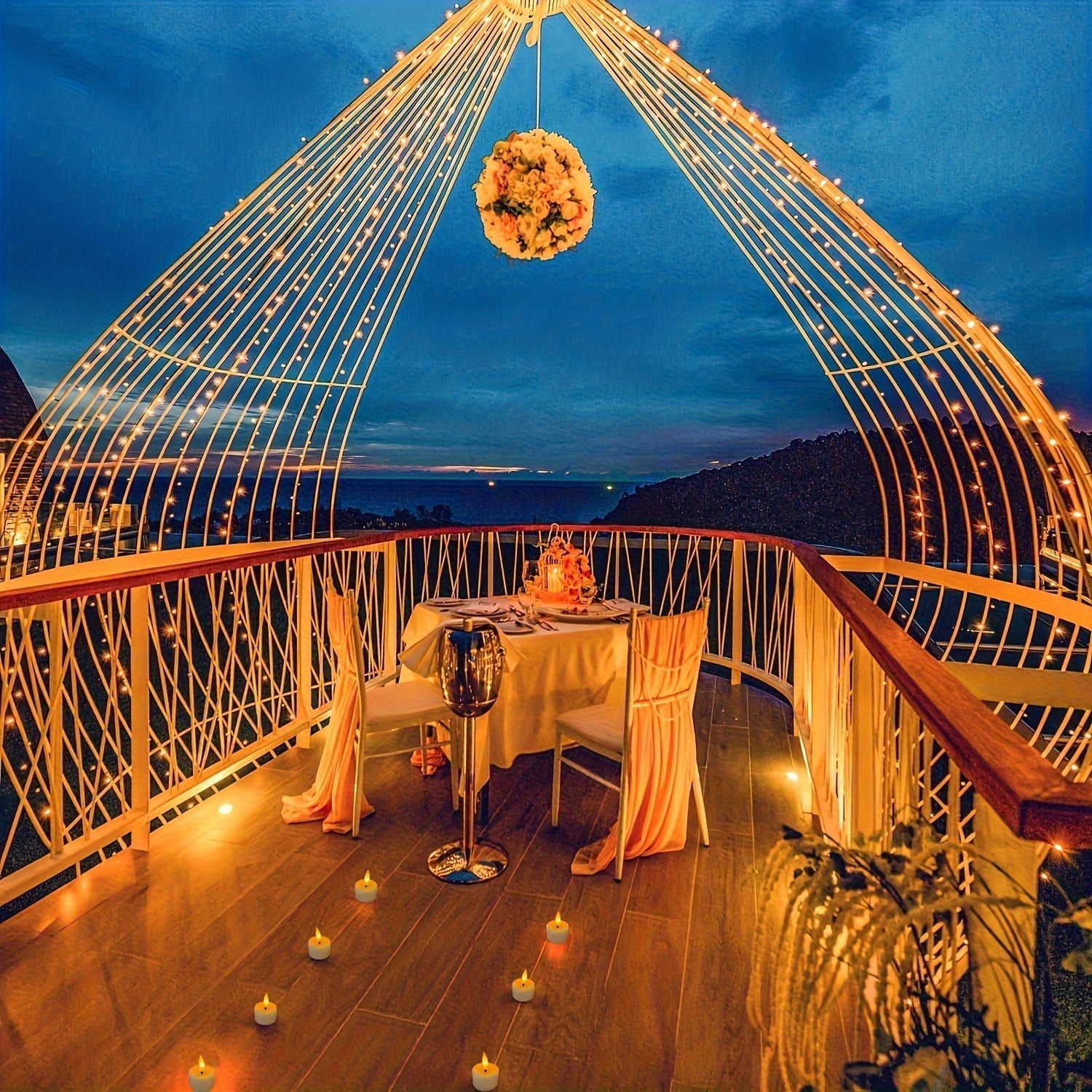 Set di Candele Senza Fiamma - Telecomando & Timer Dimmerabile