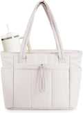 Sac bandoulière matelassé avec porte-gobelet et compartiment pour ordinateur portable, pour les voyages et le travail