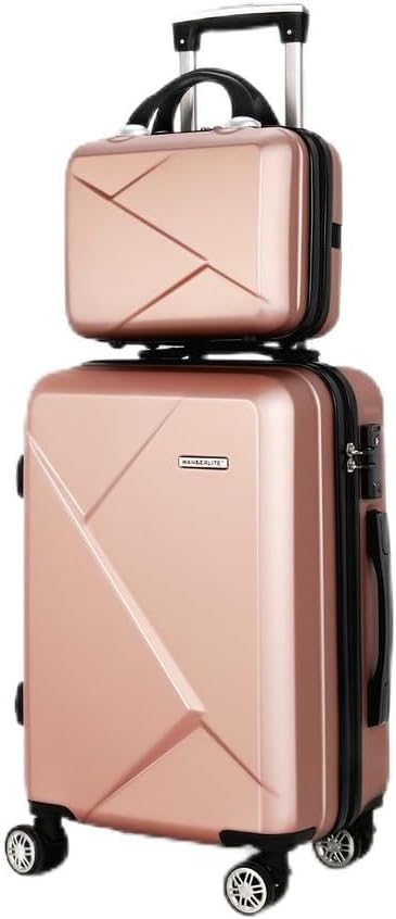 Set di Valigie a Mano Compatto in 2 Pezzi con Ruote Girevoli e Lucchetto TSA – FlexLite