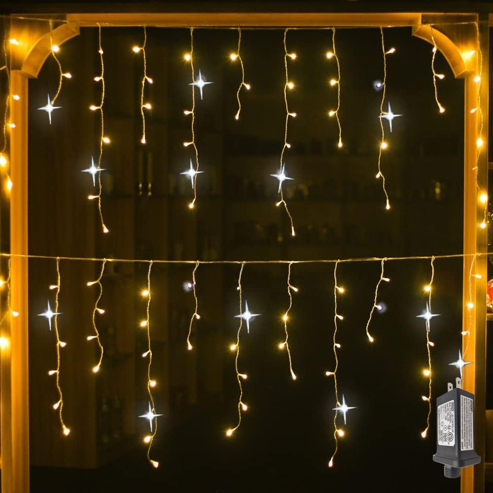 GlowCurtain Luci da Esterno - Illuminazione per Decorazioni da Giardino