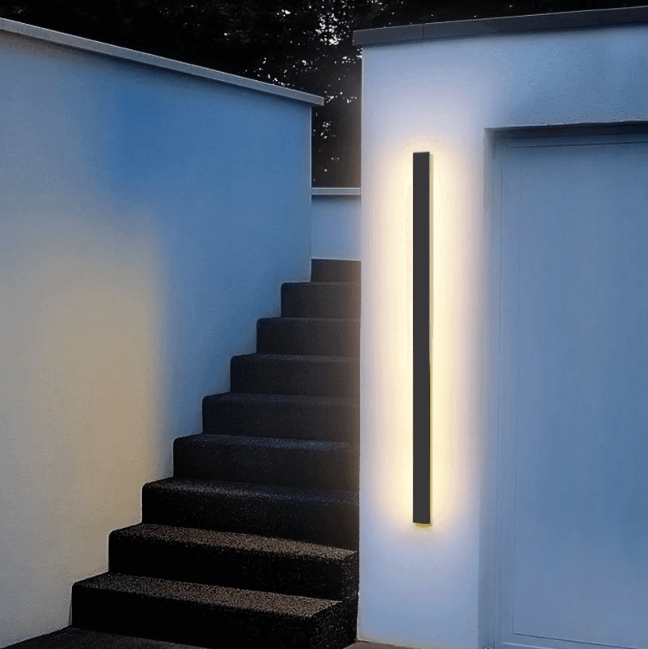 Lampada da Parete LED Verticale Sleek – Eleganza Impermeabile per Esterni
