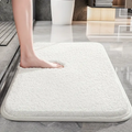 Soft Non-Slip Bathroom Mat in Pile with Quick-Dry Feature