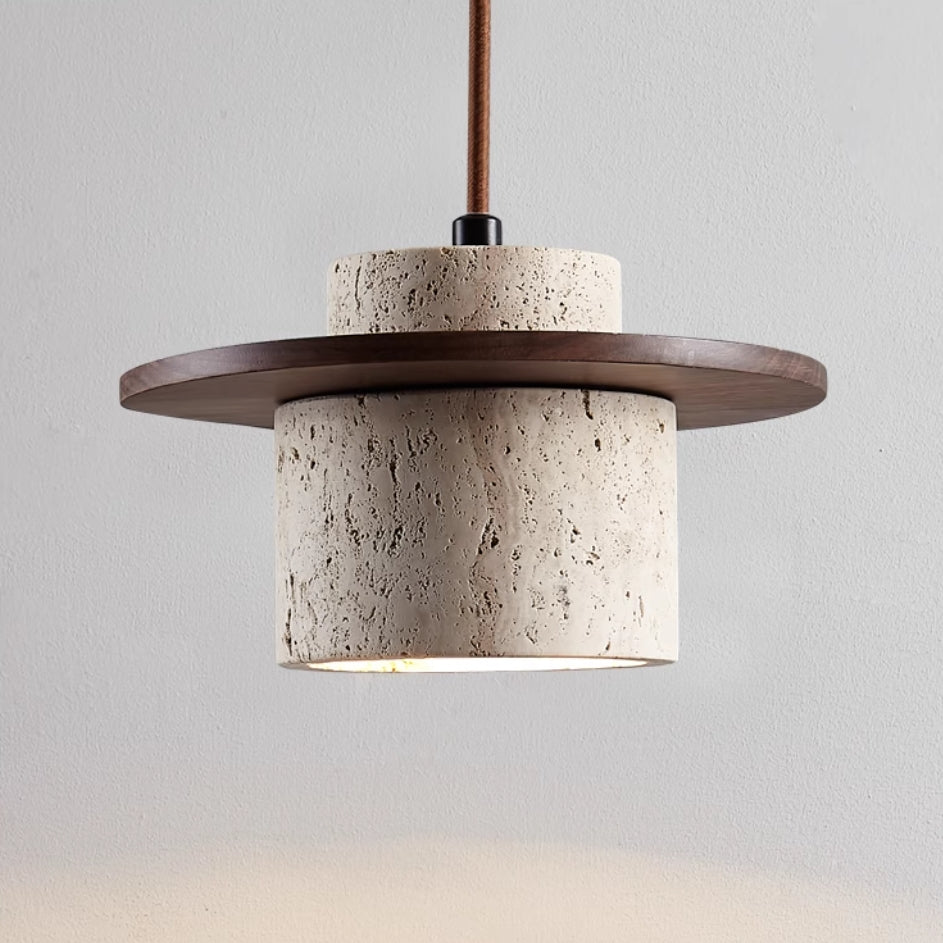 Lampada a Sospensione in Travertino per un Lusso Naturale - StoneGlow