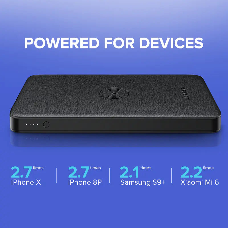 Caricabatterie Wireless Veloce Power Bank – 10.000mAh Doppia Uscita