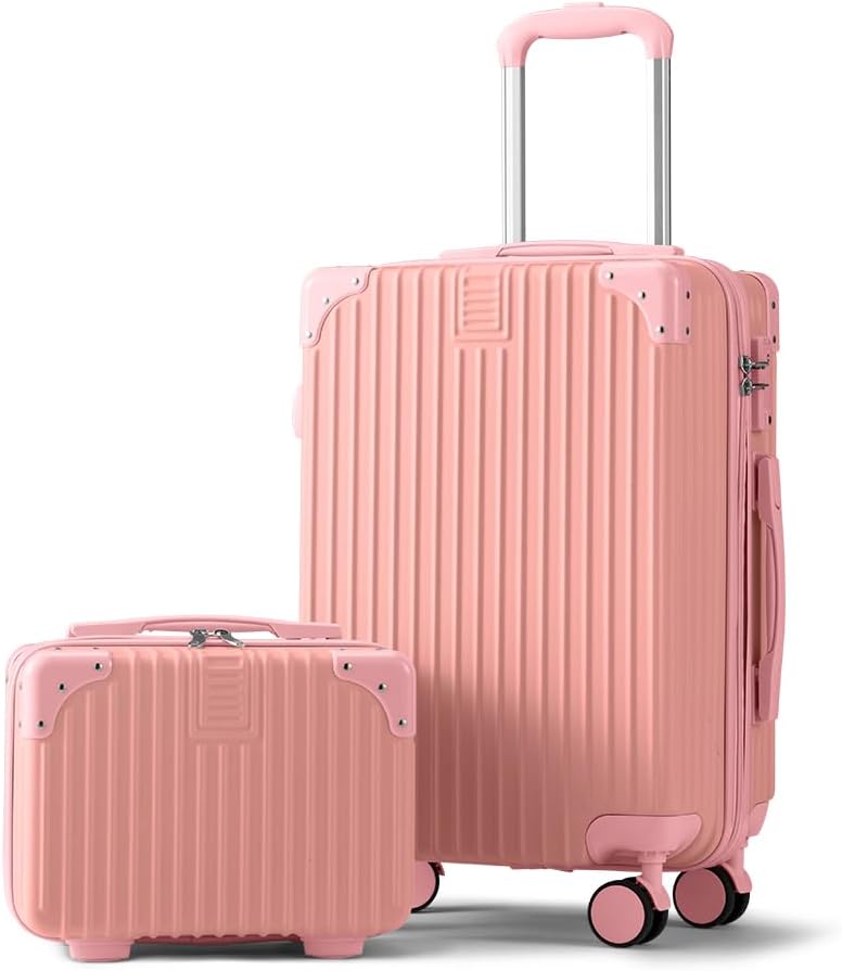 Valigia Rigida in ABS con Ruote Girevoli e Lucchetto TSA